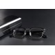 thumbnail image 4 of WXLBHD Lentes de luz Anti-Azul de Audio Inteligente Abrir Oreja Bluetooth Gafas Altavoz Escuchar música Hacer Llamadas telefónicas (Lente de Marco Negro-transparne), 4 of 5