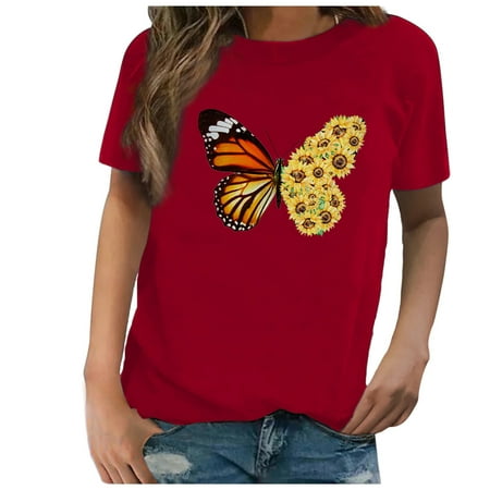 

Women Casual Printing Shirts Short Sleeve Loose Tee Tops Tunic Blouse Casual Shirts for Women under Scrub Women Long Sleeve Shirts Women Shirt Small Womens T Shirt Short Sleeve Women Shirt Workout