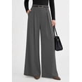 thumbnail image 2 of PRETTYGARDEN Womens Fall Wide Leg Trousers High Elastic Waist Loose Pleated Long Flowy Palazzo Work Pants with Pockets, 2 of 6