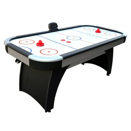 - Hathaway Silverstreak 6-Foot Air Hockey Game Table for Family Game Rooms with Electronic Scoring