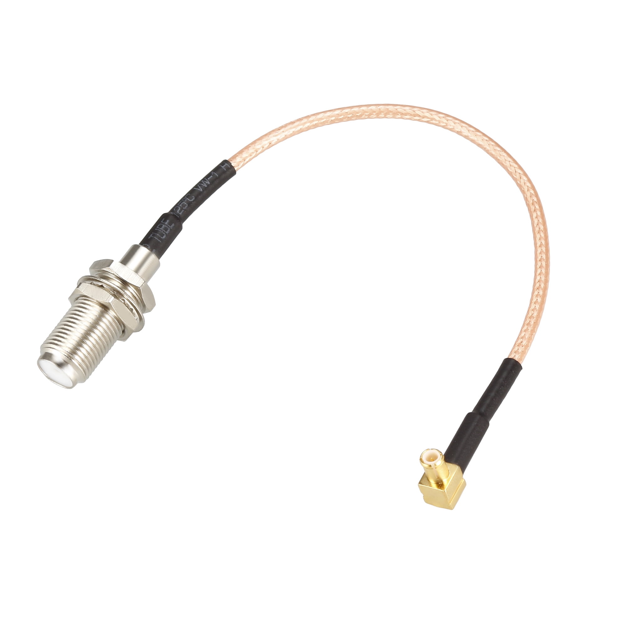 RG316 Coax Cable MCX Male Right Angle to F Female RF Coaxial Cable 0.5