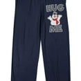 thumbnail image 2 of Frosty The Snowman Hug Me Men's Navy Sleep Pajama Pants-Large, 2 of 5