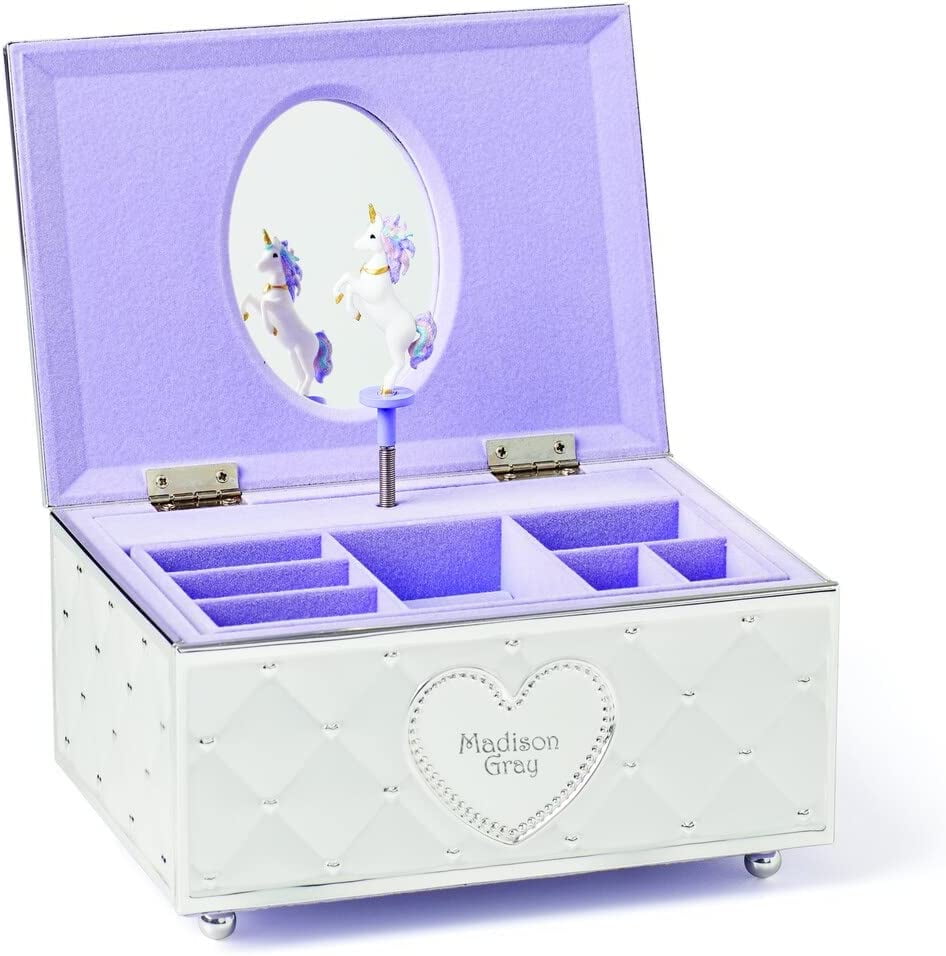 Childhood Memories Unicorn Jewelry Box Personalized, Custom Engraved