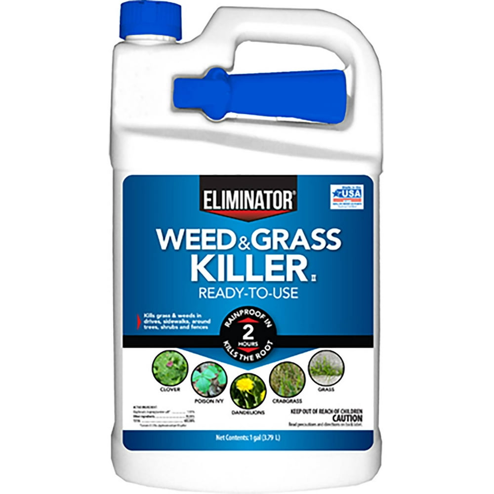 Eliminator Weed And Grass Killer Herbicide Ready To Use Spray 1 Gallon
