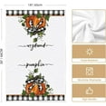 thumbnail image 6 of Buffalo Plaid Bowknot Pumpkin Fall Kitchen Towels Dish Towels, 18x26 Inch Farmhouse Sunflower Thanksgiving Decoration Hand Towels Set of 4, 6 of 6