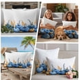 thumbnail image 5 of Blue Pumpkin Fall Outdoor Waterproof Pillow Covers, Thanksgiving Botanical Autumn Decorative Rectangle Throw Pillowcase Sofa Cushion Sham for Patio/Couch/Chair, 20"x12" 2 Pack, 5 of 8