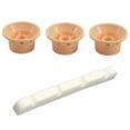 thumbnail image 1 of 4 Pcs Accessories: 3Pcs 1 Volume and 2 Tone Guitar Control Knobs for Fender Strat & 1Pcs Slotted Curved Bone Bass Nut, 1 of 7