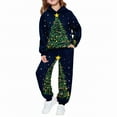 thumbnail image 4 of Mercatoo Toddler Boys Girls Sweatsuit Christmas 2 Piece 𝐓racksuits Kids Xmas Printed Hoodies Sweatshirts and Jogger Set, 4 of 8