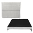 thumbnail image 1 of Cabecera Ibiza Gris Matrimonial + Box Base Cama Slim Matrimonial, 1 of 7