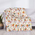 thumbnail image 3 of Yiaed Vintage Autumn Pumpkins Print Blanket Throw Blanket Soft Cozy Flannel Blanket for Home Bed Sofa Couch Chair-50"x40", 3 of 6