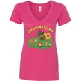 thumbnail image 3 of Inktastic Grandma Camp with Camping Animals Women's V-Neck T-Shirt, 3 of 5