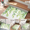 thumbnail image 6 of 2x3 Washable Area Rugs,Watercolor Green Leaf Non-Slip Soft Rug Indoor Carpet,Floor Rugs for Living Room Bedroom, 6 of 9