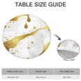 thumbnail image 6 of White Marble Gold Spot Pattern Round Fitted Tablecloth with Elastic Edge,Dining Table Cover Waterproof,Outdoor Round Tablecloth for Camping,Dining,Indoor and Outdoor, 6 of 7