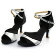 thumbnail image 4 of Kcodviy Femmes Dames Danse Rumba Chaussures d'Affaires Décontractées pour Femmes Talon Valse Bal de Promo Danse de Salon Latin Chaussures de Travail Décontractées pour Femmes Ballet Danse Chaussures Simples, 4 of 6