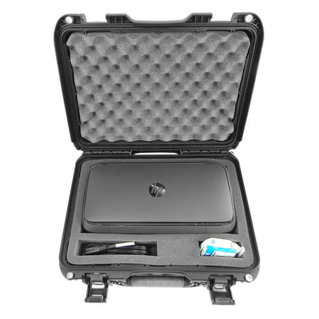 Casematix Elite Portable Printer Carry Case for HP Officejet 250 and 200 - Professionally Designed IP6x Waterproof Crushproof Travel Case for Wireless Mobile Printer, HP 62 Ink Cartridges and