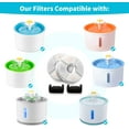 thumbnail image 3 of BN-LINK 12 Pack Cat Water Fountain Filters, Triple Filtration System Pet Cat Fountain Replacement Filter for 84oz/2.5L Pet Dog Drinking Water Dispenser(8 Filters & 4 Sponges), 3 of 7