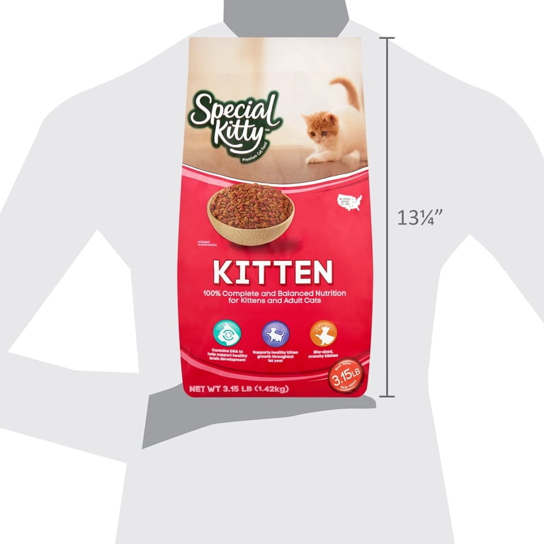 Special Kitty Kitten Formula Dry Cat Food, 3.15 lb - Walmart.com