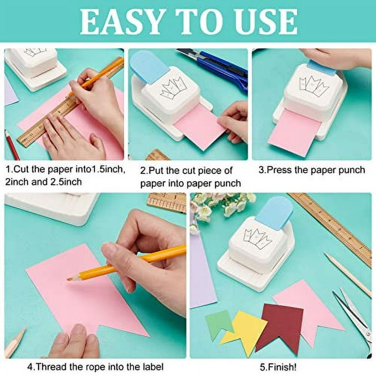 3 in 1 Tag Puncher Gift Tag Paper Punches Punching Machine Gift Tag Cutter Label  Craft Tag Paper Puncher - AliExpress