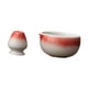 thumbnail image 4 of Cuenco para matcha y soporte para batidor (500 ml), accesorios esmaltados para la ceremonia del té japonés. Rojo, 4 of 9