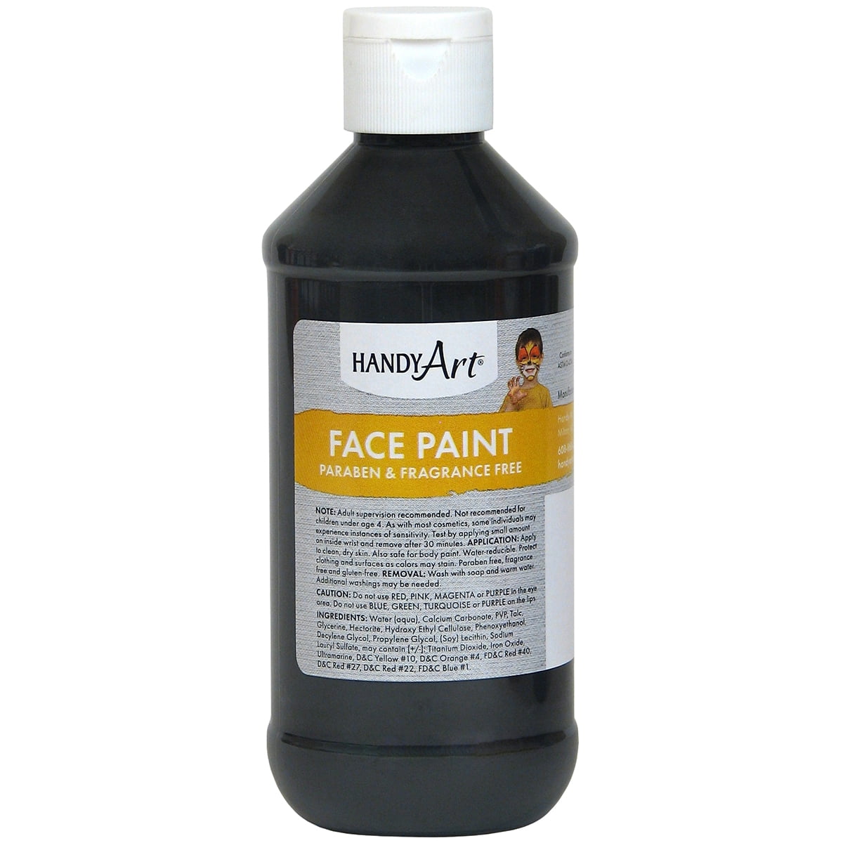 Handy Art Face Paint 8ozBlack