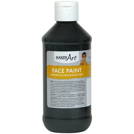 Handy Art Face Paint 8oz-Black (Best Face Paint To Use)