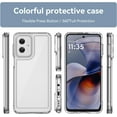 thumbnail image 2 of Case for Moto G55 5G,Moto G55 5G Case,Transparent TPU+PC Acrylic Protective Military Grade  Heavy Duty Shockproof Protection Phone Case for Motorola Moto G55 5G (Clear), 2 of 16