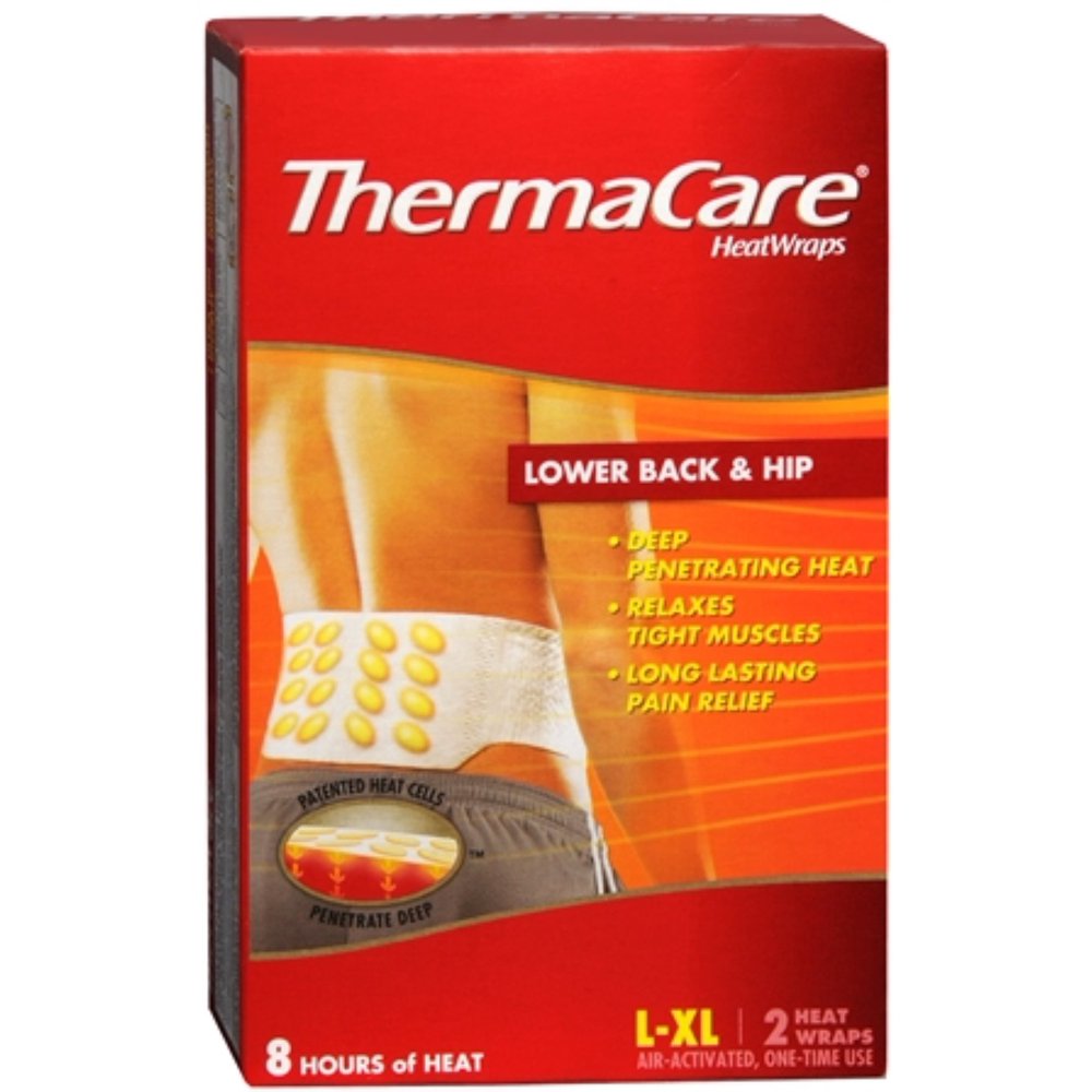 ThermaCare Heatwraps LargeXL Lower Back & Hip 2 ea (Pack of 2
