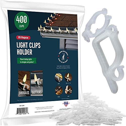 SEWANTA AllPurpose Light Clips Holder Set of 400 Christmas holiday