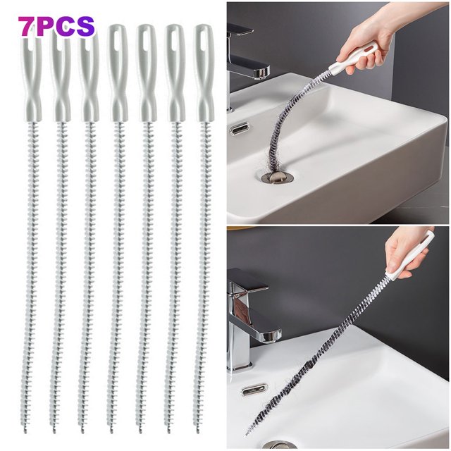 Cepillo Limpiador Drenaje 45cm Herramienta Flexible para Quitar Agujeros Fregadero Bañera Y Alcantarillado
