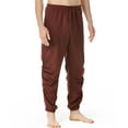 thumbnail image 4 of Xysaqa Men Cotton Lounge Pants , Men's Comfy Jogger Sleep Pant Pajama Drawstring Elastic Waist S-3XL, 4 of 6