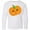 AA-White, variant on Inktastic Smiling Pumpkin, Halloween, Orange Pumpkin Long Sleeve Youth T-Shirt