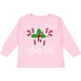 thumbnail image 3 of Inktastic Big Sis Christmas Candy Cane Sister Girls Long Sleeve Toddler T-Shirt, 3 of 5