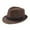 Coffee, variant on Simplicity Wide Brim Fedora Hats for Men Women Unisex Mens Womens Timelessly Classic Manhattan Structured Gangster Trilby Fedora Hat
