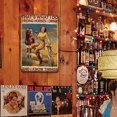 thumbnail image 4 of Placa Metal Vintage Vaquera Pintura Hierro Rectangular Arte Pared Del 20x30cm, 4 of 9
