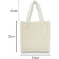 thumbnail image 2 of Kukuzhu Hobo Bag for Women Wool Woven Hollow Handbag Shoulder Bag Top Handle Bag Purse Travel Beach Mesh Bag Totes, 2 of 6