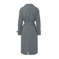 thumbnail image 5 of Coats for Women Fall Jackets for Women Women's Fashion Autumn Winter Solid Color Double Trench Coat, 5 of 7
