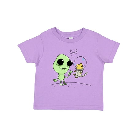 

Inktastic Alien and Astronaut Kitty Cat Gift Toddler Boy or Toddler Girl T-Shirt