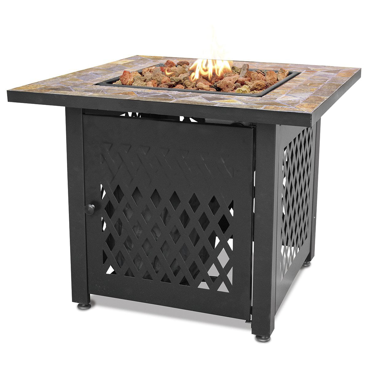 Endless Summer Decorative Slate Tile Mantel LP Gas Outdoor Fire Pit | GAD1429SP