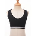 thumbnail image 3 of TiaoBug Girls Racerback Crop Tank Tops Puberty Cami Bralettes Sports Workout Training Bras Vest Black 10-12, 3 of 7