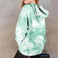 thumbnail image 4 of Ccpelsie Girls Tie Dye Sweatshirts Loose Casual Hoodies Long Sleeve Pullover Hooded Tops With Pockets(Green,3-4 Years), 4 of 6