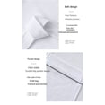 thumbnail image 4 of Bata de baño larga para hombres y mujeresBlancoL（60-80kg）, 4 of 5