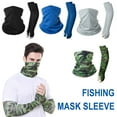 thumbnail image 3 of XINYUAN Balaclava Face Mask+Arm Fishing Sleeve Neck Gaiter Breathable Scarf Cover U9L4, 3 of 8