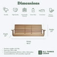 thumbnail image 3 of All Things Cedar PS70 Natural Western Red Cedar 6 Foot Porch Swing, 3 of 6