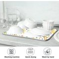thumbnail image 7 of FREEAMG Cartoon Animals Giraffe Elephant 16 x 18 Inches Absorbent Dish Drying Mat Microfiber Kitchen Countertop Table Protector Multi-Purpose Counter Rack Sink Drainer Pad, 7 of 7