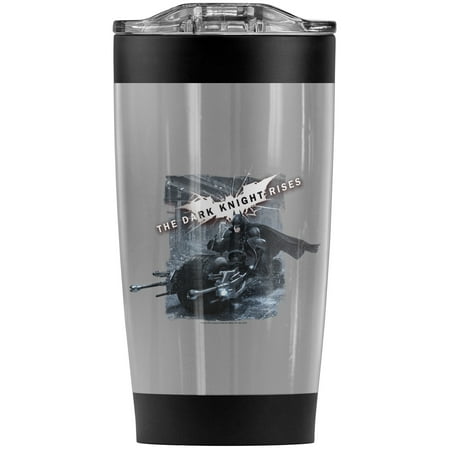 

Batman Dark Knight Rises/Batpod Breakout Stainless Steel Tumbler 20 oz Coffee Travel Mug/Cup Vacuum Insulated & Double Wall with Leakproof Sliding Lid | Great for Hot Drinks and Cold Beverages