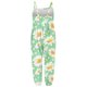 thumbnail image 5 of Mono para niñas pequeñas con estampado de flores, mono con tirantes, ropa de verano, 5 of 6