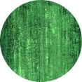 thumbnail image 1 of Ahgly Company Indoor Round Oriental Green Industrial Area Rugs, 3' Round, 1 of 4