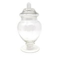 Small Rounded Glass Apothecary Candy Jar, 81/2Inch
