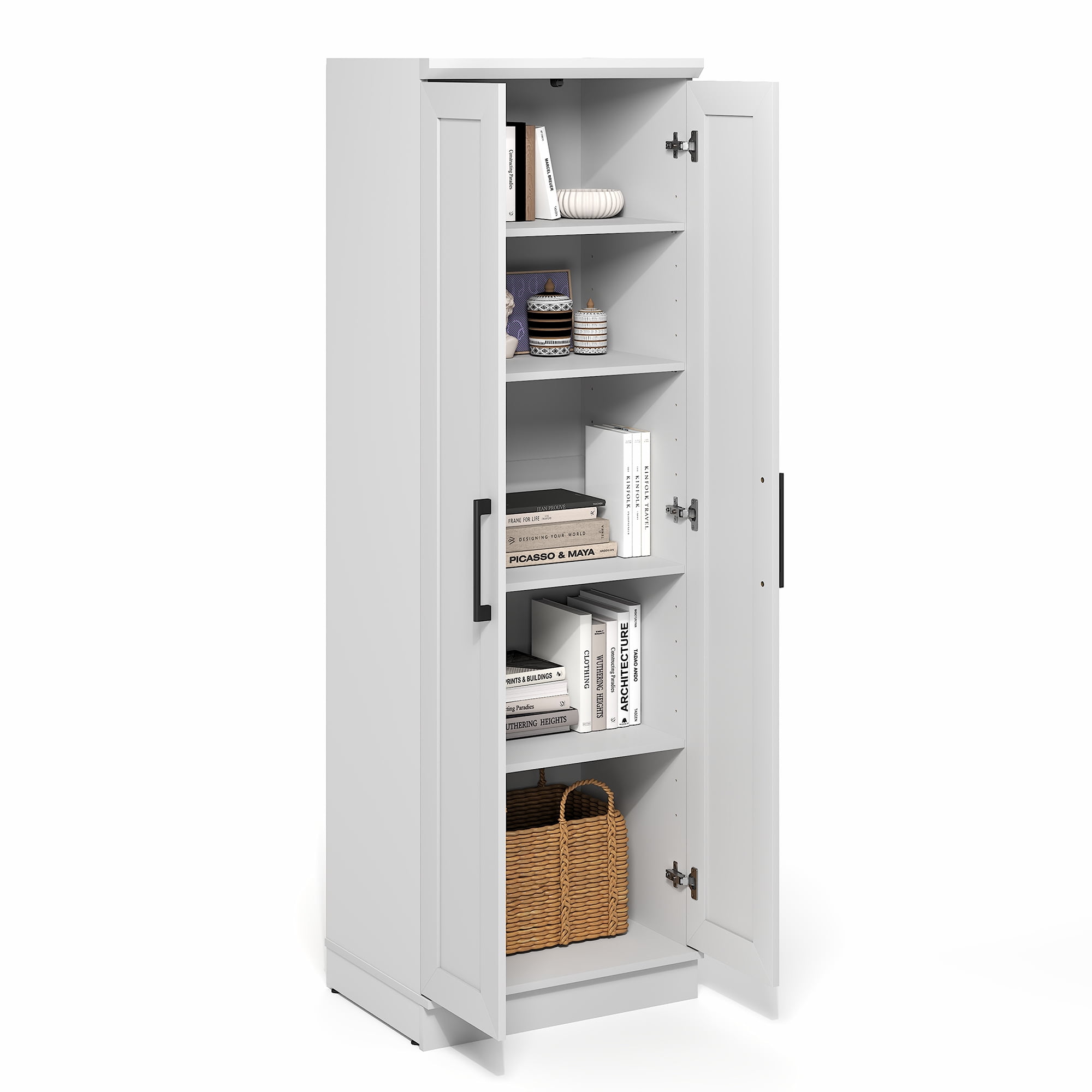 Furinno Robin Storage Kitchen Cabinet with 2 Doors 23W in White