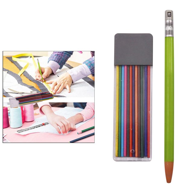 Lápices de tiza de sastre para coser, manualidades para acolchar, álbumes de recortes, res de tela para costureras, lápiz de dibujo para ropa D 2 lápices Soledad Lápiz de tiza de sastre